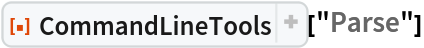 ResourceFunction["CommandLineTools"]["Parse"]