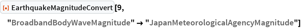 earthquakemagnitudeconvert-wolfram-function-repository