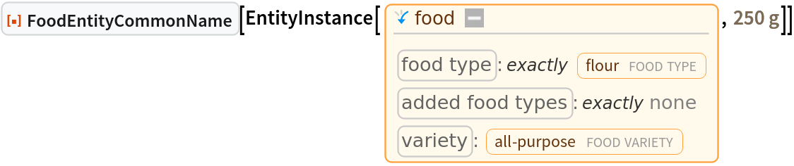 FoodEntityCommonName | Wolfram Function Repository