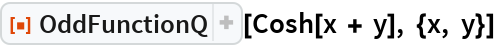 OddFunctionQ | Wolfram Function Repository