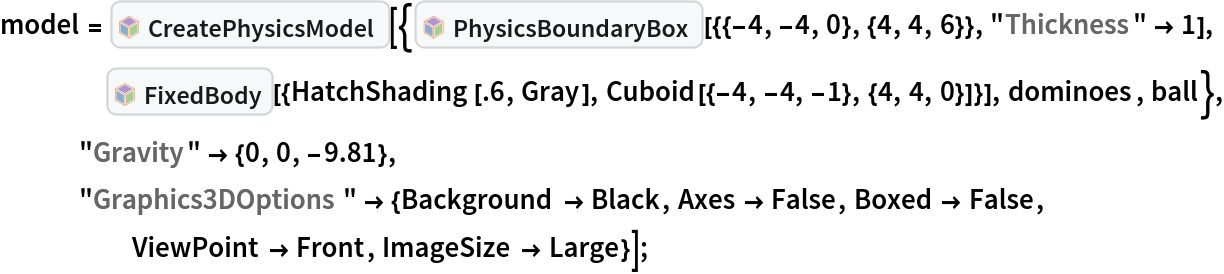 model = InterpretationBox[FrameBox[TagBox[TooltipBox[PaneBox[GridBox[List[List[GraphicsBox[List[Thickness[0.0025`], List[FaceForm[List[RGBColor[0.9607843137254902`, 0.5058823529411764`, 0.19607843137254902`], Opacity[1.`]]], FilledCurveBox[List[List[List[0, 2, 0], List[0, 1, 0], List[0, 1, 0], List[0, 1, 0], List[0, 1, 0]], List[List[0, 2, 0], List[0, 1, 0], List[0, 1, 0], List[0, 1, 0], List[0, 1, 0]], List[List[0, 2, 0], List[0, 1, 0], List[0, 1, 0], List[0, 1, 0], List[0, 1, 0], List[0, 1, 0]], List[List[0, 2, 0], List[1, 3, 3], List[0, 1, 0], List[1, 3, 3], List[0, 1, 0], List[1, 3, 3], List[0, 1, 0], List[1, 3, 3], List[1, 3, 3], List[0, 1, 0], List[1, 3, 3], List[0, 1, 0], List[1, 3, 3]]], List[List[List[205.`, 22.863691329956055`], List[205.`, 212.31669425964355`], List[246.01799774169922`, 235.99870109558105`], List[369.0710144042969`, 307.0436840057373`], List[369.0710144042969`, 117.59068870544434`], List[205.`, 22.863691329956055`]], List[List[30.928985595703125`, 307.0436840057373`], List[153.98200225830078`, 235.99870109558105`], List[195.`, 212.31669425964355`], List[195.`, 22.863691329956055`], List[30.928985595703125`, 117.59068870544434`], List[30.928985595703125`, 307.0436840057373`]], List[List[200.`, 410.42970085144043`], List[364.0710144042969`, 315.7036876678467`], List[241.01799774169922`, 244.65868949890137`], List[200.`, 220.97669792175293`], List[158.98200225830078`, 244.65868949890137`], List[35.928985595703125`, 315.7036876678467`], List[200.`, 410.42970085144043`]], List[List[376.5710144042969`, 320.03370475769043`], List[202.5`, 420.53370475769043`], List[200.95300006866455`, 421.42667961120605`], List[199.04699993133545`, 421.42667961120605`], List[197.5`, 420.53370475769043`], List[23.428985595703125`, 320.03370475769043`], List[21.882003784179688`, 319.1406993865967`], List[20.928985595703125`, 317.4896984100342`], List[20.928985595703125`, 315.7036876678467`], List[20.928985595703125`, 114.70369529724121`], List[20.928985595703125`, 112.91769218444824`], List[21.882003784179688`, 111.26669120788574`], List[23.428985595703125`, 110.37369346618652`], List[197.5`, 9.87369155883789`], List[198.27300024032593`, 9.426692008972168`], List[199.13700008392334`, 9.203690528869629`], List[200.`, 9.203690528869629`], List[200.86299991607666`, 9.203690528869629`], List[201.72699999809265`, 9.426692008972168`], List[202.5`, 9.87369155883789`], List[376.5710144042969`, 110.37369346618652`], List[378.1179962158203`, 111.26669120788574`], List[379.0710144042969`, 112.91769218444824`], List[379.0710144042969`, 114.70369529724121`], List[379.0710144042969`, 315.7036876678467`], List[379.0710144042969`, 317.4896984100342`], List[378.1179962158203`, 319.1406993865967`], List[376.5710144042969`, 320.03370475769043`]]]]], List[FaceForm[List[RGBColor[0.5529411764705883`, 0.6745098039215687`, 0.8117647058823529`], Opacity[1.`]]], FilledCurveBox[List[List[List[0, 2, 0], List[0, 1, 0], List[0, 1, 0], List[0, 1, 0]]], List[List[List[44.92900085449219`, 282.59088134765625`], List[181.00001525878906`, 204.0298843383789`], List[181.00001525878906`, 46.90887451171875`], List[44.92900085449219`, 125.46986389160156`], List[44.92900085449219`, 282.59088134765625`]]]]], List[FaceForm[List[RGBColor[0.6627450980392157`, 0.803921568627451`, 0.5686274509803921`], Opacity[1.`]]], FilledCurveBox[List[List[List[0, 2, 0], List[0, 1, 0], List[0, 1, 0], List[0, 1, 0]]], List[List[List[355.0710144042969`, 282.59088134765625`], List[355.0710144042969`, 125.46986389160156`], List[219.`, 46.90887451171875`], List[219.`, 204.0298843383789`], List[355.0710144042969`, 282.59088134765625`]]]]], List[FaceForm[List[RGBColor[0.6901960784313725`, 0.5882352941176471`, 0.8117647058823529`], Opacity[1.`]]], FilledCurveBox[List[List[List[0, 2, 0], List[0, 1, 0], List[0, 1, 0], List[0, 1, 0]]], List[List[List[200.`, 394.0606994628906`], List[336.0710144042969`, 315.4997024536133`], List[200.`, 236.93968200683594`], List[63.928985595703125`, 315.4997024536133`], List[200.`, 394.0606994628906`]]]]]], List[Rule[BaselinePosition, Scaled[0.15`]], Rule[ImageSize, 10], Rule[ImageSize, 15]]], StyleBox[RowBox[List["CreatePhysicsModel", " "]], Rule[ShowAutoStyles, False], Rule[ShowStringCharacters, False], Rule[FontSize, Times[0.9`, Inherited]], Rule[FontColor, GrayLevel[0.1`]]]]], Rule[GridBoxSpacings, List[Rule["Columns", List[List[0.25`]]]]]], Rule[Alignment, List[Left, Baseline]], Rule[BaselinePosition, Baseline], Rule[FrameMargins, List[List[3, 0], List[0, 0]]], Rule[BaseStyle, List[Rule[LineSpacing, List[0, 0]], Rule[LineBreakWithin, False]]]], RowBox[List["PacletSymbol", "[", RowBox[List["\"ArnoudBuzing/PhysicsModelLink\"", ",", "\"ArnoudBuzing`PhysicsModelLink`CreatePhysicsModel\""]], "]"]], Rule[TooltipStyle, List[Rule[ShowAutoStyles, True], Rule[ShowStringCharacters, True]]]], Function[Annotation[Slot[1], Style[Defer[PacletSymbol["ArnoudBuzing/PhysicsModelLink", "ArnoudBuzing`PhysicsModelLink`CreatePhysicsModel"]], Rule[ShowStringCharacters, True]], "Tooltip"]]], Rule[Background, RGBColor[0.968`, 0.976`, 0.984`]], Rule[BaselinePosition, Baseline], Rule[DefaultBaseStyle, List[]], Rule[FrameMargins, List[List[0, 0], List[1, 1]]], Rule[FrameStyle, RGBColor[0.831`, 0.847`, 0.85`]], Rule[RoundingRadius, 4]], PacletSymbol["ArnoudBuzing/PhysicsModelLink", "ArnoudBuzing`PhysicsModelLink`CreatePhysicsModel"], Rule[Selectable, False], Rule[SelectWithContents, True], Rule[BoxID, "PacletSymbolBox"]][{InterpretationBox[FrameBox[TagBox[TooltipBox[PaneBox[GridBox[List[List[GraphicsBox[List[Thickness[0.0025`], List[FaceForm[List[RGBColor[0.9607843137254902`, 0.5058823529411764`, 0.19607843137254902`], Opacity[1.`]]], FilledCurveBox[List[List[List[0, 2, 0], List[0, 1, 0], List[0, 1, 0], List[0, 1, 0], List[0, 1, 0]], List[List[0, 2, 0], List[0, 1, 0], List[0, 1, 0], List[0, 1, 0], List[0, 1, 0]], List[List[0, 2, 0], List[0, 1, 0], List[0, 1, 0], List[0, 1, 0], List[0, 1, 0], List[0, 1, 0]], List[List[0, 2, 0], List[1, 3, 3], List[0, 1, 0], List[1, 3, 3], List[0, 1, 0], List[1, 3, 3], List[0, 1, 0], List[1, 3, 3], List[1, 3, 3], List[0, 1, 0], List[1, 3, 3], List[0, 1, 0], List[1, 3, 3]]], List[List[List[205.`, 22.863691329956055`], List[205.`, 212.31669425964355`], List[246.01799774169922`, 235.99870109558105`], List[369.0710144042969`, 307.0436840057373`], List[369.0710144042969`, 117.59068870544434`], List[205.`, 22.863691329956055`]], List[List[30.928985595703125`, 307.0436840057373`], List[153.98200225830078`, 235.99870109558105`], List[195.`, 212.31669425964355`], List[195.`, 22.863691329956055`], List[30.928985595703125`, 117.59068870544434`], List[30.928985595703125`, 307.0436840057373`]], List[List[200.`, 410.42970085144043`], List[364.0710144042969`, 315.7036876678467`], List[241.01799774169922`, 244.65868949890137`], List[200.`, 220.97669792175293`], List[158.98200225830078`, 244.65868949890137`], List[35.928985595703125`, 315.7036876678467`], List[200.`, 410.42970085144043`]], List[List[376.5710144042969`, 320.03370475769043`], List[202.5`, 420.53370475769043`], List[200.95300006866455`, 421.42667961120605`], List[199.04699993133545`, 421.42667961120605`], List[197.5`, 420.53370475769043`], List[23.428985595703125`, 320.03370475769043`], List[21.882003784179688`, 319.1406993865967`], List[20.928985595703125`, 317.4896984100342`], List[20.928985595703125`, 315.7036876678467`], List[20.928985595703125`, 114.70369529724121`], List[20.928985595703125`, 112.91769218444824`], List[21.882003784179688`, 111.26669120788574`], List[23.428985595703125`, 110.37369346618652`], List[197.5`, 9.87369155883789`], List[198.27300024032593`, 9.426692008972168`], List[199.13700008392334`, 9.203690528869629`], List[200.`, 9.203690528869629`], List[200.86299991607666`, 9.203690528869629`], List[201.72699999809265`, 9.426692008972168`], List[202.5`, 9.87369155883789`], List[376.5710144042969`, 110.37369346618652`], List[378.1179962158203`, 111.26669120788574`], List[379.0710144042969`, 112.91769218444824`], List[379.0710144042969`, 114.70369529724121`], List[379.0710144042969`, 315.7036876678467`], List[379.0710144042969`, 317.4896984100342`], List[378.1179962158203`, 319.1406993865967`], List[376.5710144042969`, 320.03370475769043`]]]]], List[FaceForm[List[RGBColor[0.5529411764705883`, 0.6745098039215687`, 0.8117647058823529`], Opacity[1.`]]], FilledCurveBox[List[List[List[0, 2, 0], List[0, 1, 0], List[0, 1, 0], List[0, 1, 0]]], List[List[List[44.92900085449219`, 282.59088134765625`], List[181.00001525878906`, 204.0298843383789`], List[181.00001525878906`, 46.90887451171875`], List[44.92900085449219`, 125.46986389160156`], List[44.92900085449219`, 282.59088134765625`]]]]], List[FaceForm[List[RGBColor[0.6627450980392157`, 0.803921568627451`, 0.5686274509803921`], Opacity[1.`]]], FilledCurveBox[List[List[List[0, 2, 0], List[0, 1, 0], List[0, 1, 0], List[0, 1, 0]]], List[List[List[355.0710144042969`, 282.59088134765625`], List[355.0710144042969`, 125.46986389160156`], List[219.`, 46.90887451171875`], List[219.`, 204.0298843383789`], List[355.0710144042969`, 282.59088134765625`]]]]], List[FaceForm[List[RGBColor[0.6901960784313725`, 0.5882352941176471`, 0.8117647058823529`], Opacity[1.`]]], FilledCurveBox[List[List[List[0, 2, 0], List[0, 1, 0], List[0, 1, 0], List[0, 1, 0]]], List[List[List[200.`, 394.0606994628906`], List[336.0710144042969`, 315.4997024536133`], List[200.`, 236.93968200683594`], List[63.928985595703125`, 315.4997024536133`], List[200.`, 394.0606994628906`]]]]]], List[Rule[BaselinePosition, Scaled[0.15`]], Rule[ImageSize, 10], Rule[ImageSize, 15]]], StyleBox[RowBox[List["PhysicsBoundaryBox", " "]], Rule[ShowAutoStyles, False], Rule[ShowStringCharacters, False], Rule[FontSize, Times[0.9`, Inherited]], Rule[FontColor, GrayLevel[0.1`]]]]], Rule[GridBoxSpacings, List[Rule["Columns", List[List[0.25`]]]]]], Rule[Alignment, List[Left, Baseline]], Rule[BaselinePosition, Baseline], Rule[FrameMargins, List[List[3, 0], List[0, 0]]], Rule[BaseStyle, List[Rule[LineSpacing, List[0, 0]], Rule[LineBreakWithin, False]]]], RowBox[List["PacletSymbol", "[", RowBox[List["\"ArnoudBuzing/PhysicsModelLink\"", ",", "\"ArnoudBuzing`PhysicsModelLink`PhysicsBoundaryBox\""]], "]"]], Rule[TooltipStyle, List[Rule[ShowAutoStyles, True], Rule[ShowStringCharacters, True]]]], Function[Annotation[Slot[1], Style[Defer[PacletSymbol["ArnoudBuzing/PhysicsModelLink", "ArnoudBuzing`PhysicsModelLink`PhysicsBoundaryBox"]], Rule[ShowStringCharacters, True]], "Tooltip"]]], Rule[Background, RGBColor[0.968`, 0.976`, 0.984`]], Rule[BaselinePosition, Baseline], Rule[DefaultBaseStyle, List[]], Rule[FrameMargins, List[List[0, 0], List[1, 1]]], Rule[FrameStyle, RGBColor[0.831`, 0.847`, 0.85`]], Rule[RoundingRadius, 4]], PacletSymbol["ArnoudBuzing/PhysicsModelLink", "ArnoudBuzing`PhysicsModelLink`PhysicsBoundaryBox"], Rule[Selectable, False], Rule[SelectWithContents, True], Rule[BoxID, "PacletSymbolBox"]][{{-4, -4, 0}, {4, 4, 6}}, "Thickness" -> 1], InterpretationBox[FrameBox[TagBox[TooltipBox[PaneBox[GridBox[List[List[GraphicsBox[List[Thickness[0.0025`], List[FaceForm[List[RGBColor[0.9607843137254902`, 0.5058823529411764`, 0.19607843137254902`], Opacity[1.`]]], FilledCurveBox[List[List[List[0, 2, 0], List[0, 1, 0], List[0, 1, 0], List[0, 1, 0], List[0, 1, 0]], List[List[0, 2, 0], List[0, 1, 0], List[0, 1, 0], List[0, 1, 0], List[0, 1, 0]], List[List[0, 2, 0], List[0, 1, 0], List[0, 1, 0], List[0, 1, 0], List[0, 1, 0], List[0, 1, 0]], List[List[0, 2, 0], List[1, 3, 3], List[0, 1, 0], List[1, 3, 3], List[0, 1, 0], List[1, 3, 3], List[0, 1, 0], List[1, 3, 3], List[1, 3, 3], List[0, 1, 0], List[1, 3, 3], List[0, 1, 0], List[1, 3, 3]]], List[List[List[205.`, 22.863691329956055`], List[205.`, 212.31669425964355`], List[246.01799774169922`, 235.99870109558105`], List[369.0710144042969`, 307.0436840057373`], List[369.0710144042969`, 117.59068870544434`], List[205.`, 22.863691329956055`]], List[List[30.928985595703125`, 307.0436840057373`], List[153.98200225830078`, 235.99870109558105`], List[195.`, 212.31669425964355`], List[195.`, 22.863691329956055`], List[30.928985595703125`, 117.59068870544434`], List[30.928985595703125`, 307.0436840057373`]], List[List[200.`, 410.42970085144043`], List[364.0710144042969`, 315.7036876678467`], List[241.01799774169922`, 244.65868949890137`], List[200.`, 220.97669792175293`], List[158.98200225830078`, 244.65868949890137`], List[35.928985595703125`, 315.7036876678467`], List[200.`, 410.42970085144043`]], List[List[376.5710144042969`, 320.03370475769043`], List[202.5`, 420.53370475769043`], List[200.95300006866455`, 421.42667961120605`], List[199.04699993133545`, 421.42667961120605`], List[197.5`, 420.53370475769043`], List[23.428985595703125`, 320.03370475769043`], List[21.882003784179688`, 319.1406993865967`], List[20.928985595703125`, 317.4896984100342`], List[20.928985595703125`, 315.7036876678467`], List[20.928985595703125`, 114.70369529724121`], List[20.928985595703125`, 112.91769218444824`], List[21.882003784179688`, 111.26669120788574`], List[23.428985595703125`, 110.37369346618652`], List[197.5`, 9.87369155883789`], List[198.27300024032593`, 9.426692008972168`], List[199.13700008392334`, 9.203690528869629`], List[200.`, 9.203690528869629`], List[200.86299991607666`, 9.203690528869629`], List[201.72699999809265`, 9.426692008972168`], List[202.5`, 9.87369155883789`], List[376.5710144042969`, 110.37369346618652`], List[378.1179962158203`, 111.26669120788574`], List[379.0710144042969`, 112.91769218444824`], List[379.0710144042969`, 114.70369529724121`], List[379.0710144042969`, 315.7036876678467`], List[379.0710144042969`, 317.4896984100342`], List[378.1179962158203`, 319.1406993865967`], List[376.5710144042969`, 320.03370475769043`]]]]], List[FaceForm[List[RGBColor[0.5529411764705883`, 0.6745098039215687`, 0.8117647058823529`], Opacity[1.`]]], FilledCurveBox[List[List[List[0, 2, 0], List[0, 1, 0], List[0, 1, 0], List[0, 1, 0]]], List[List[List[44.92900085449219`, 282.59088134765625`], List[181.00001525878906`, 204.0298843383789`], List[181.00001525878906`, 46.90887451171875`], List[44.92900085449219`, 125.46986389160156`], List[44.92900085449219`, 282.59088134765625`]]]]], List[FaceForm[List[RGBColor[0.6627450980392157`, 0.803921568627451`, 0.5686274509803921`], Opacity[1.`]]], FilledCurveBox[List[List[List[0, 2, 0], List[0, 1, 0], List[0, 1, 0], List[0, 1, 0]]], List[List[List[355.0710144042969`, 282.59088134765625`], List[355.0710144042969`, 125.46986389160156`], List[219.`, 46.90887451171875`], List[219.`, 204.0298843383789`], List[355.0710144042969`, 282.59088134765625`]]]]], List[FaceForm[List[RGBColor[0.6901960784313725`, 0.5882352941176471`, 0.8117647058823529`], Opacity[1.`]]], FilledCurveBox[List[List[List[0, 2, 0], List[0, 1, 0], List[0, 1, 0], List[0, 1, 0]]], List[List[List[200.`, 394.0606994628906`], List[336.0710144042969`, 315.4997024536133`], List[200.`, 236.93968200683594`], List[63.928985595703125`, 315.4997024536133`], List[200.`, 394.0606994628906`]]]]]], List[Rule[BaselinePosition, Scaled[0.15`]], Rule[ImageSize, 10], Rule[ImageSize, 15]]], StyleBox[RowBox[List["FixedBody", " "]], Rule[ShowAutoStyles, False], Rule[ShowStringCharacters, False], Rule[FontSize, Times[0.9`, Inherited]], Rule[FontColor, GrayLevel[0.1`]]]]], Rule[GridBoxSpacings, List[Rule["Columns", List[List[0.25`]]]]]], Rule[Alignment, List[Left, Baseline]], Rule[BaselinePosition, Baseline], Rule[FrameMargins, List[List[3, 0], List[0, 0]]], Rule[BaseStyle, List[Rule[LineSpacing, List[0, 0]], Rule[LineBreakWithin, False]]]], RowBox[List["PacletSymbol", "[", RowBox[List["\"ArnoudBuzing/PhysicsModelLink\"", ",", "\"ArnoudBuzing`PhysicsModelLink`FixedBody\""]], "]"]], Rule[TooltipStyle, List[Rule[ShowAutoStyles, True], Rule[ShowStringCharacters, True]]]], Function[Annotation[Slot[1], Style[Defer[PacletSymbol["ArnoudBuzing/PhysicsModelLink", "ArnoudBuzing`PhysicsModelLink`FixedBody"]], Rule[ShowStringCharacters, True]], "Tooltip"]]], Rule[Background, RGBColor[0.968`, 0.976`, 0.984`]], Rule[BaselinePosition, Baseline], Rule[DefaultBaseStyle, List[]], Rule[FrameMargins, List[List[0, 0], List[1, 1]]], Rule[FrameStyle, RGBColor[0.831`, 0.847`, 0.85`]], Rule[RoundingRadius, 4]], PacletSymbol["ArnoudBuzing/PhysicsModelLink", "ArnoudBuzing`PhysicsModelLink`FixedBody"], Rule[Selectable, False], Rule[SelectWithContents, True], Rule[BoxID, "PacletSymbolBox"]][{HatchShading[.6, Gray], Cuboid[{-4, -4, -1}, {4, 4, 0}]}], dominoes, ball}, "Gravity" -> {0, 0, -9.81}, "Graphics3DOptions" -> {Background -> Black, Axes -> False, Boxed -> False, ViewPoint -> Front, ImageSize -> Large}];