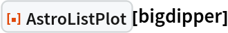 ResourceFunction["AstroListPlot"][bigdipper]