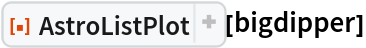 ResourceFunction["AstroListPlot"][bigdipper]