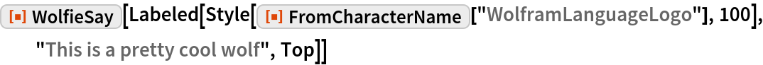 WolfieSay | Wolfram Function Repository