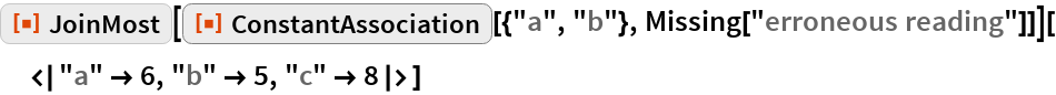 ConstantAssociation | Wolfram Function Repository