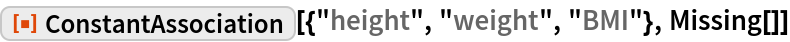 ConstantAssociation | Wolfram Function Repository