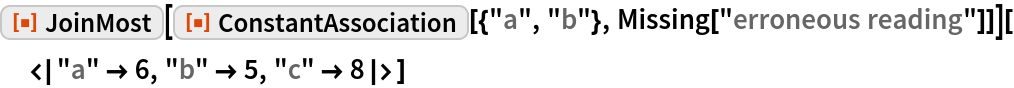 ConstantAssociation | Wolfram Function Repository