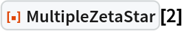 ResourceFunction["MultipleZetaStar"][2]