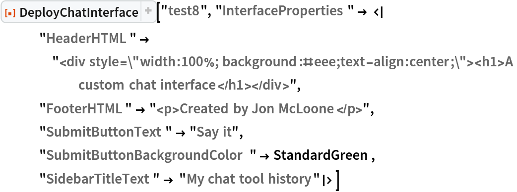 DeployChatInterface | Wolfram Function Repository