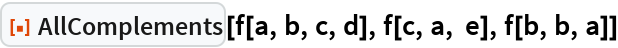 AllComplements | Wolfram Function Repository