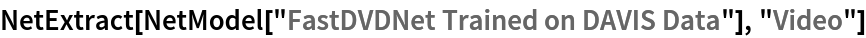 NetExtract[NetModel["FastDVDNet Trained on DAVIS Data"], "Video"]