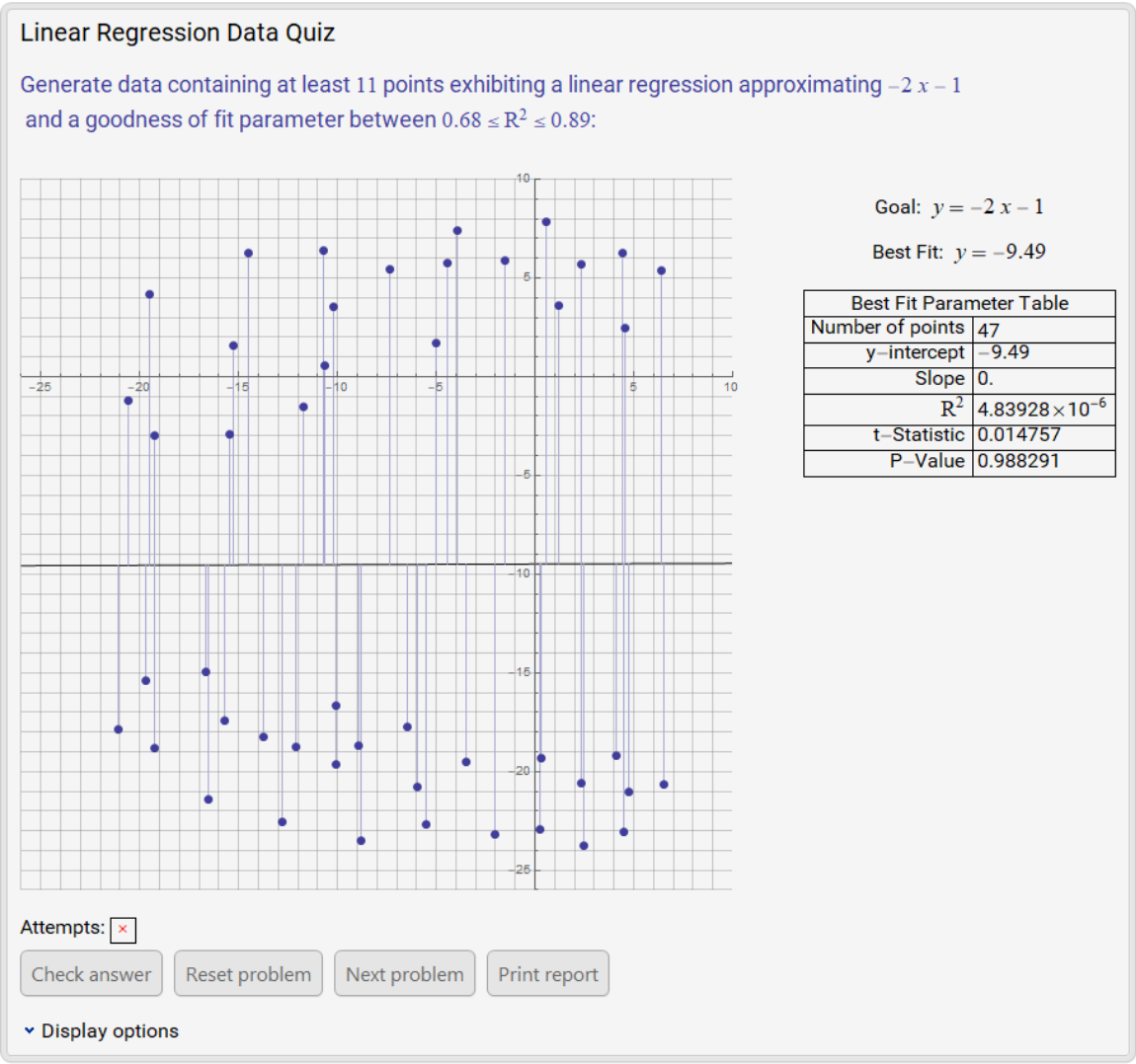LinearRegressionDataQuiz Wolfram Function Repository