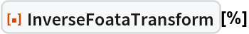 ResourceFunction["InverseFoataTransform"][%]
