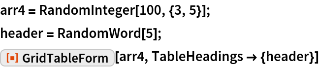 GridTableForm | Wolfram Function Repository
