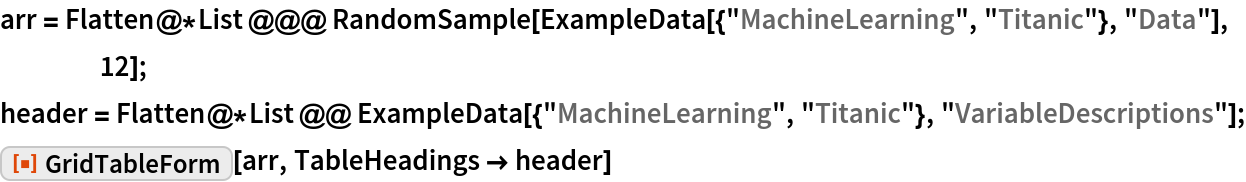 GridTableForm | Wolfram Function Repository
