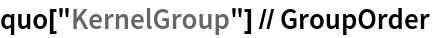 quo["KernelGroup"] // GroupOrder