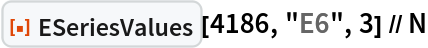 ResourceFunction["ESeriesValues"][4186, "E6", 3] // N