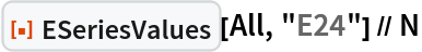 ResourceFunction["ESeriesValues"][All, "E24"] // N