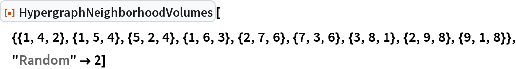 HypergraphNeighborhoodVolumes | Wolfram Function Repository