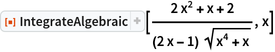 IntegrateAlgebraic | Wolfram Function Repository