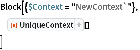 Block[{$Context = "NewContext`"},
 ResourceFunction["UniqueContext"][]
 ]