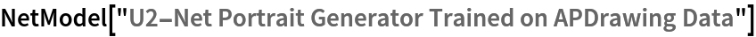 NetModel["U2-Net Portrait Generator Trained on APDrawing Data"]