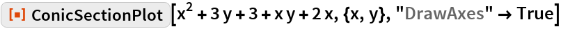 ConicSectionPlot | Wolfram Function Repository