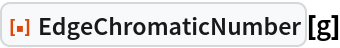EdgeChromaticNumber | Wolfram Function Repository
