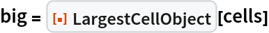 big = ResourceFunction["LargestCellObject"][cells]