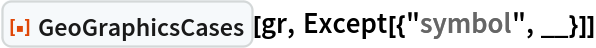 ResourceFunction["GeoGraphicsCases"][gr, Except[{"symbol", __}]]