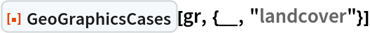 ResourceFunction["GeoGraphicsCases"][gr, {__, "landcover"}]