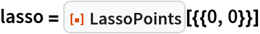 lasso = ResourceFunction["LassoPoints"][{{0, 0}}]