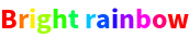 RainbowText | Wolfram Function Repository