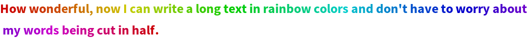 RainbowText | Wolfram Function Repository