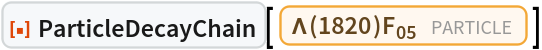 ResourceFunction["ParticleDecayChain"][
 Entity["Particle", {"Lambda1820F05", 0}]]