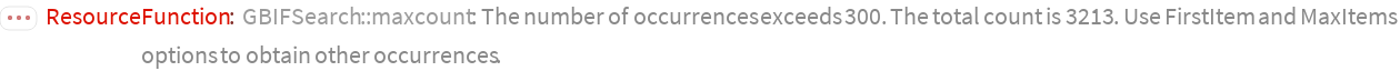 GBIFSearch | Wolfram Function Repository
