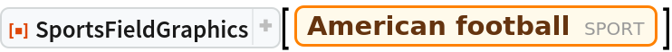 ResourceFunction["SportsFieldGraphics"][
 Entity["Sport", "AmericanFootball"]]