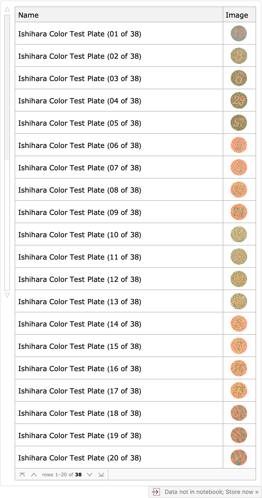 Ishihara Chart Download