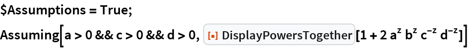 DisplayPowersTogether | Wolfram Function Repository