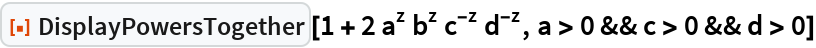 DisplayPowersTogether | Wolfram Function Repository