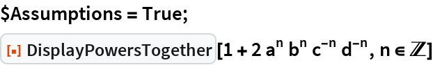 DisplayPowersTogether | Wolfram Function Repository