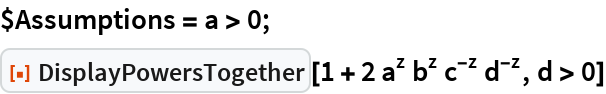 DisplayPowersTogether | Wolfram Function Repository