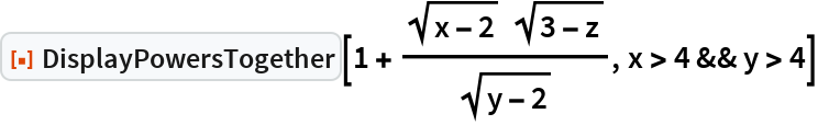 DisplayPowersTogether | Wolfram Function Repository
