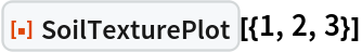 ResourceFunction["SoilTexturePlot"][{1, 2, 3}]