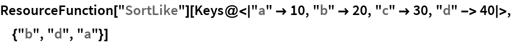 KeySortLike | Wolfram Function Repository