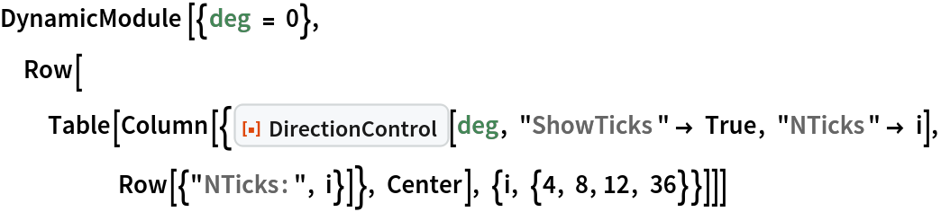 DirectionControl | Wolfram Function Repository