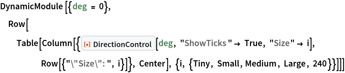 DirectionControl | Wolfram Function Repository