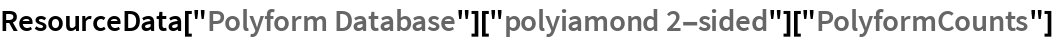 ResourceData["Polyform Database"][
  "polyiamond 2-sided"]["PolyformCounts"]