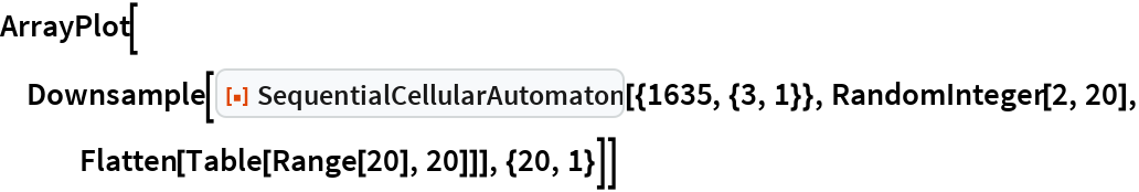 SequentialCellularAutomaton | Wolfram Function Repository