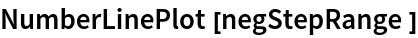 NumberLinePlot[negStepRange]